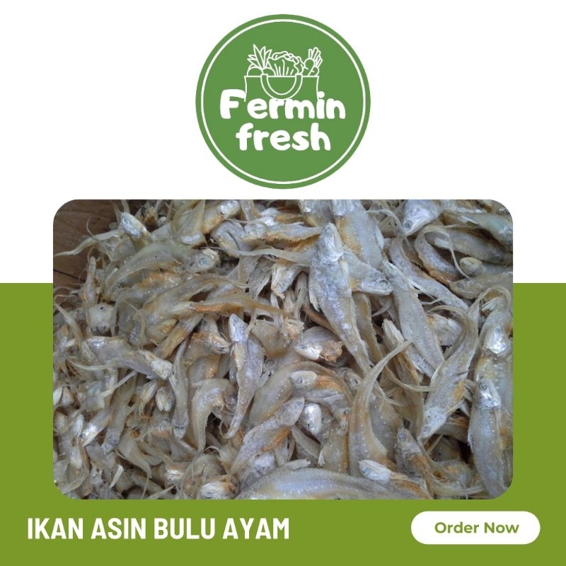 

Fermin Fresh, Ikan asin bulu ayam 100 - 250gr