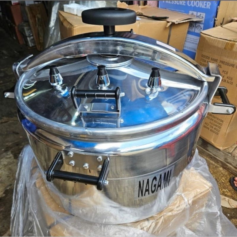 PRESTO 100 L NAGAMI SUPER JUMBO BESAR Panci Presto 100 Liter Pressure Cooker