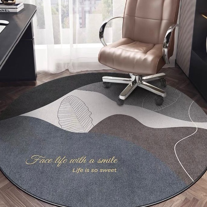 HJ6 Pusat Check Out  Karpet Bulat Motif Anti Slip Diameter 1CmKarpet Bulat Aestetik Karpet Bulat Mod