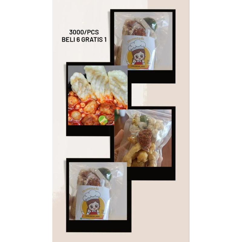 

cuanki instan enak, order 6pcs gratis 1pcs