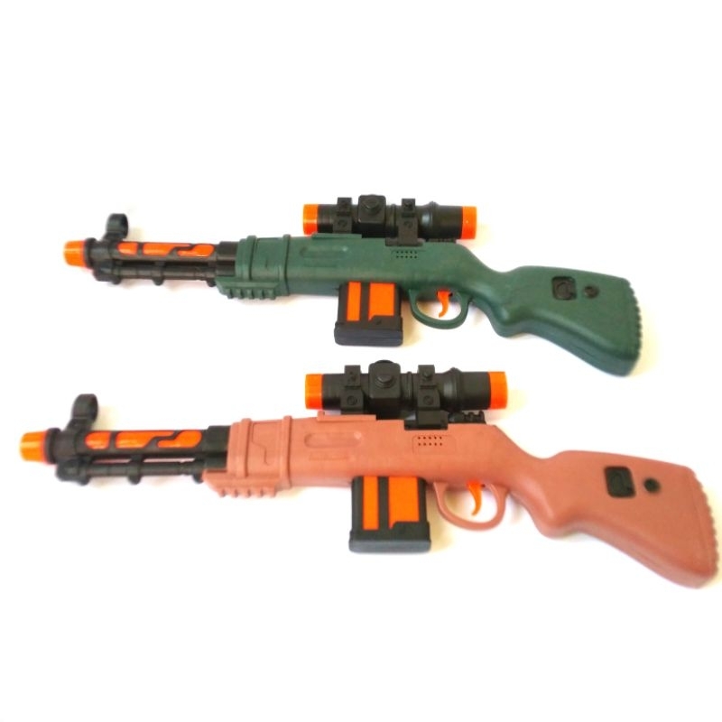 MAINAN TEMBAK LAMPU SUARA GETAR