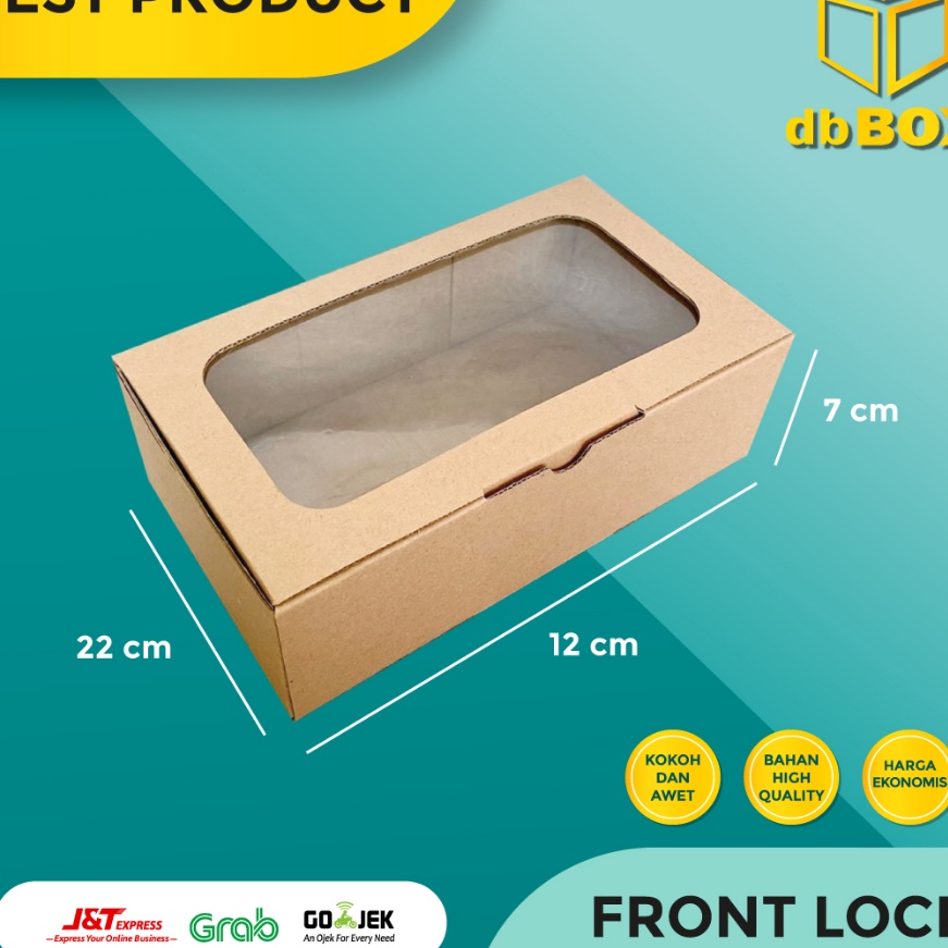 

KF7 1Pcs BOX MIKA 22x12x7 kardus die cut untuk kue hampers gift box MIKA MIKA