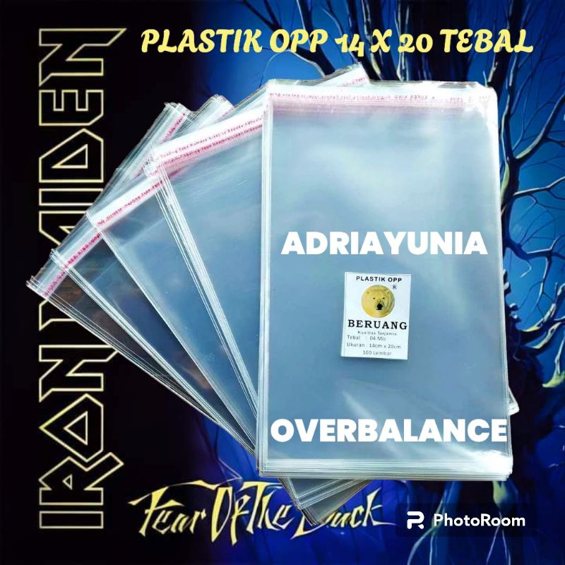 Plastik OPP 14 x 20 cm seal- Plastik Opp 14x20 cm  Undangan ( Tebal )