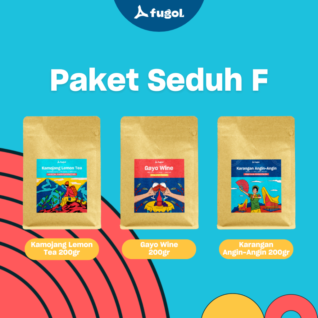 

PAKET SEDUH FUGOL (F) 3 Single Origin Kopi Arabika Specialty Coffee