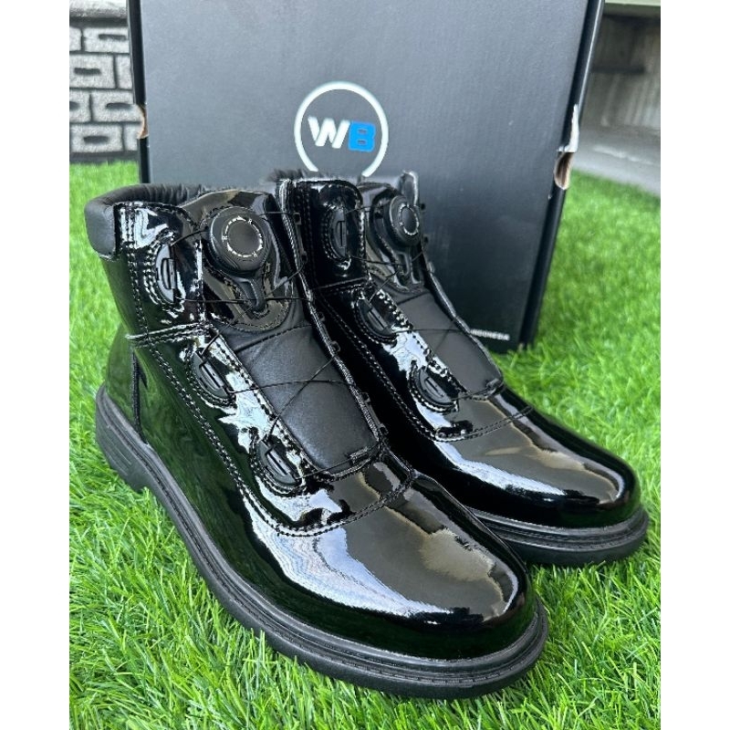 Sepatu PDH Midtrack Webest Kulit Kilap