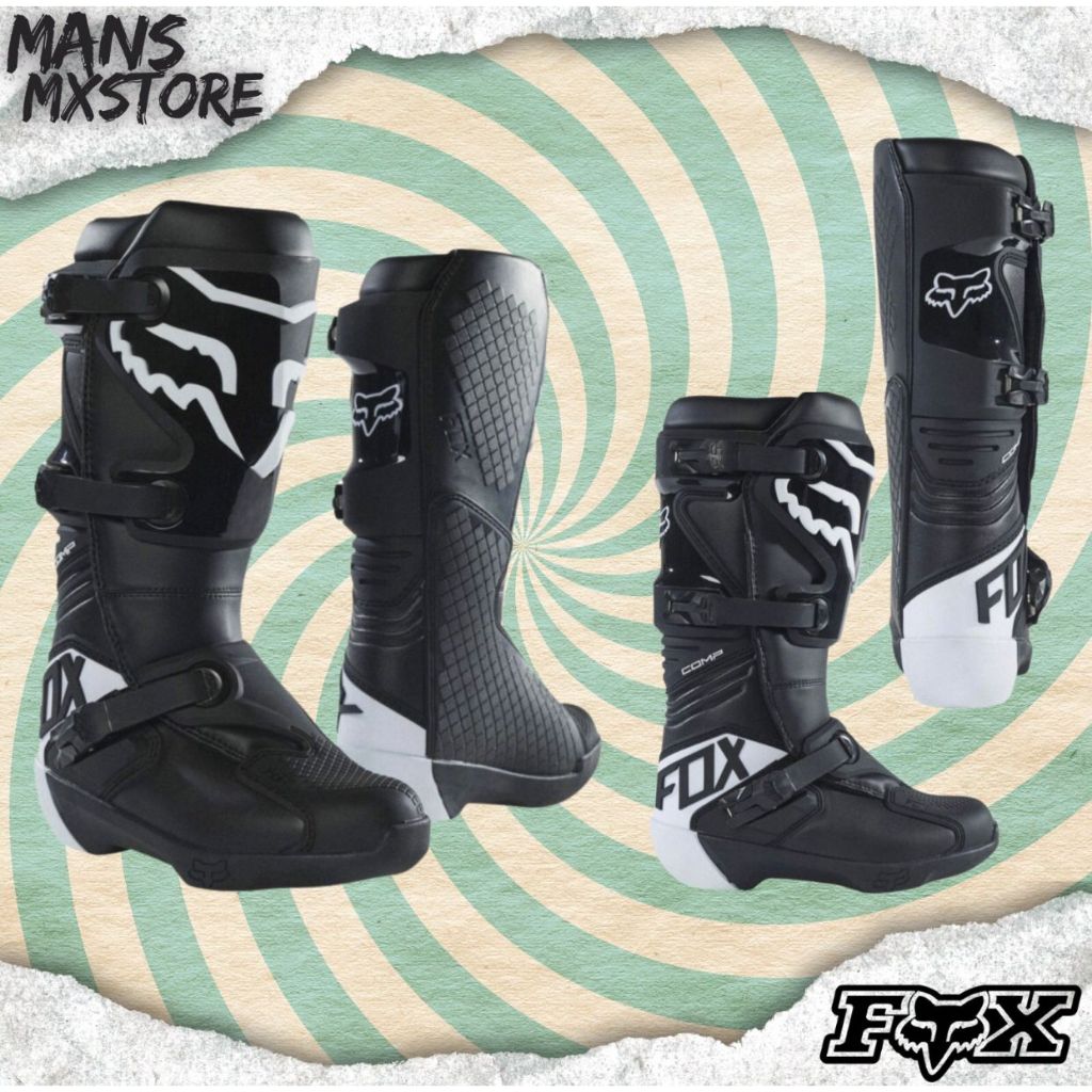 SEPATU FOX COMP WOMENS BLACK BOOTS FOX COMP WANITA ORIGINAL