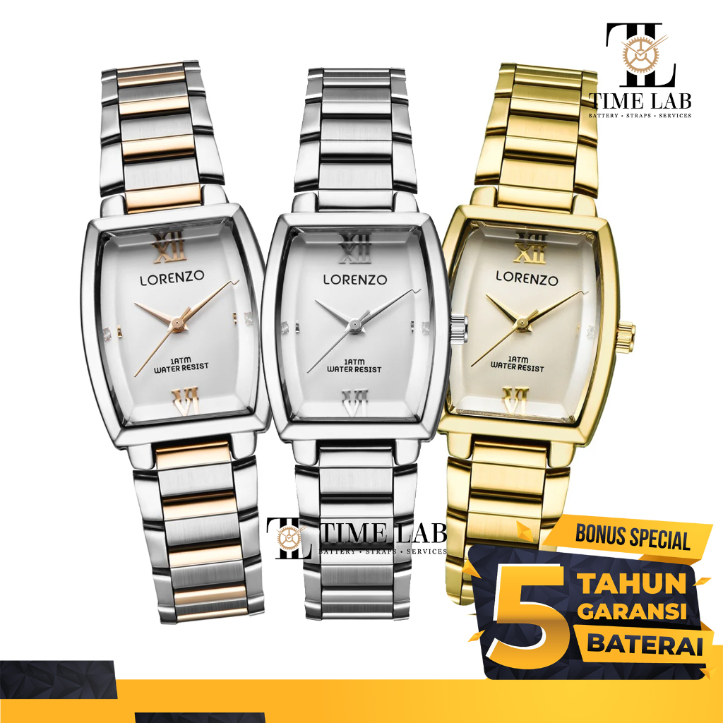 JAM TANGAN WANITA LORENZO R-7060L / R 7060L 100% ORIGINAL TIMELAB