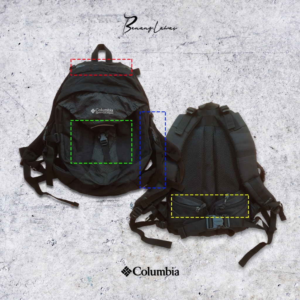 daypack columbia 32L tas ransel outdoor second original