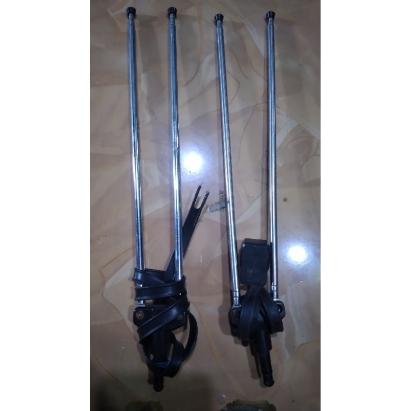 antena bekas tv hitam putih panjang +-76cm 38rb/set