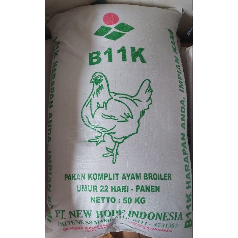 [1KG] Butiran halus pedaging, protein 21% - New Hope B11K