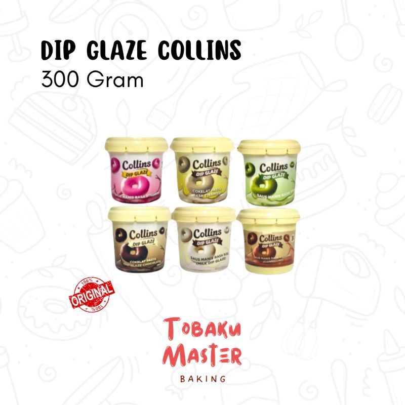 

[ 300 GRAM ] Dip Glaze Collins 300 Gram / Glaze Donat Collins All Varian