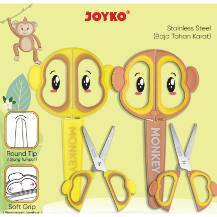 

Gunting Scissors Joyko SC-26 Monkey