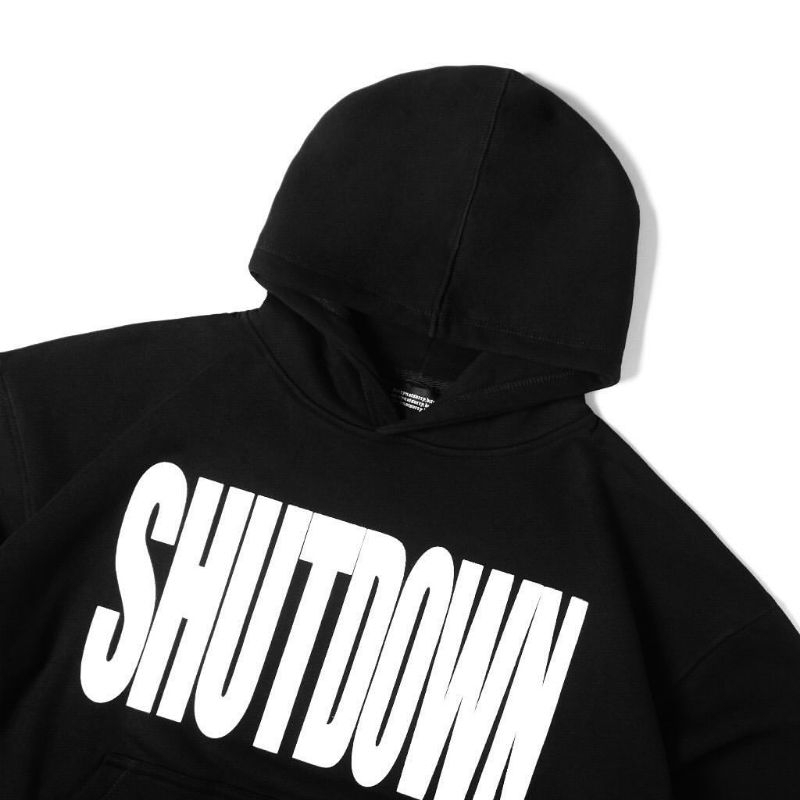 BOXY HOODIE SHUTDOWN,Knckle Limited Edition