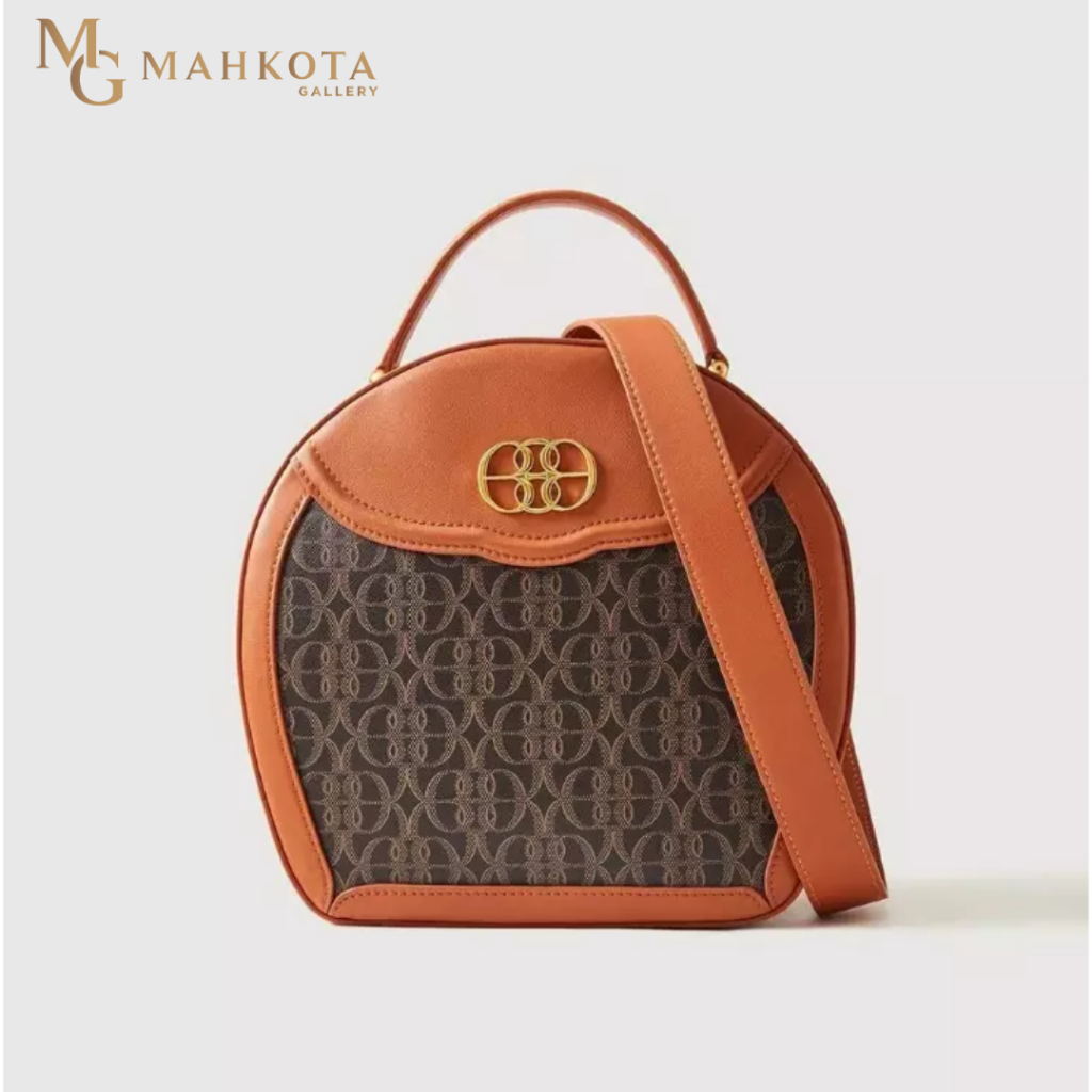 Tas Selempang Wanita Bonia 860.193.130 La Luna Monogram Sonia Bag Dark Brown