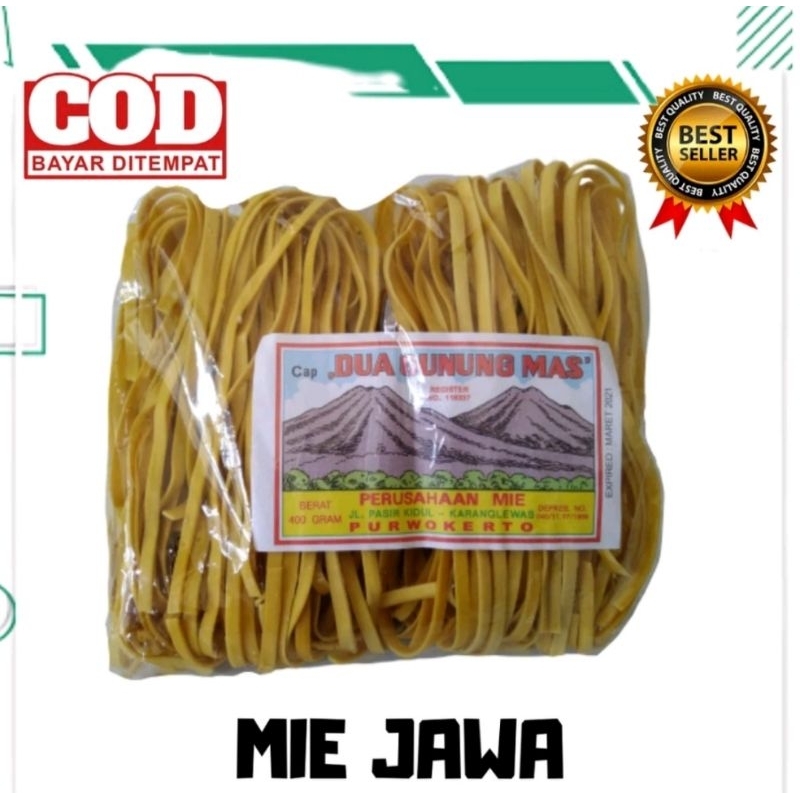 

Mie Bakmi Jawa Gepeng Lebar Cap Dua Gunung mas