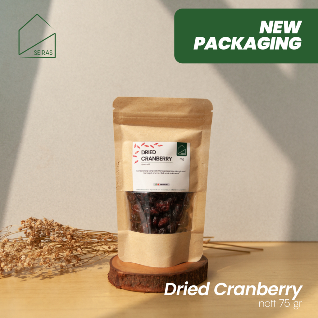 

SEIRAS | Healthy Snack | Dried Fruit | Dried Cranberry | Kranberi - 75 gr