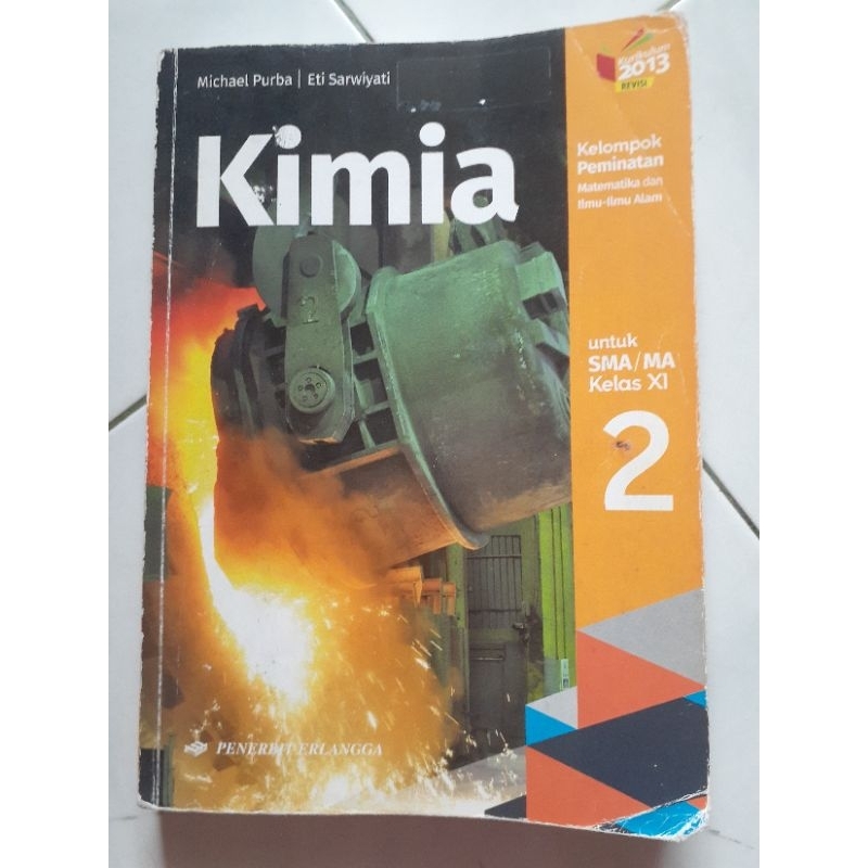 Buku kimia kelas 11 SMA erlangga bekas