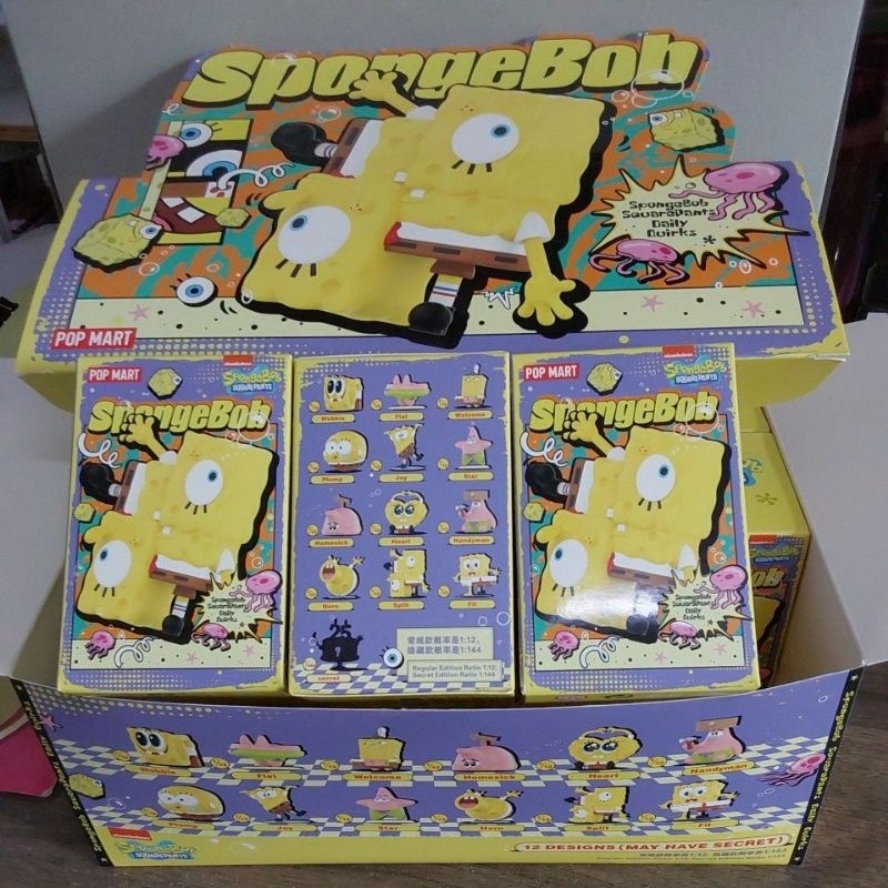 FIGUR SPONGEBOB SQUAREPANTS DAILY | RANDOM 1 PCS 26241 [ORIGINAL POP MART]