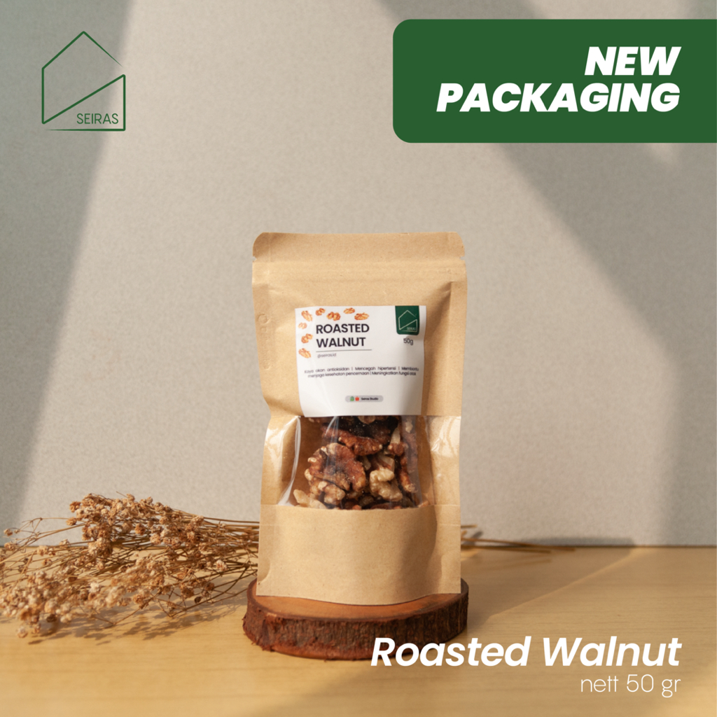 

SEIRAS | Healthy Snack | Roasted Walnut | Kacang Walnut Panggang - 50 gr