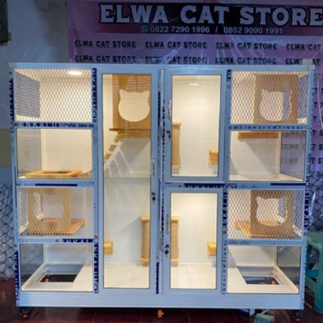 kandang kucing playground kandang modern minimalis rumah kucing kekinian aluminium
