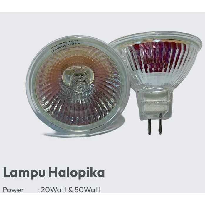LAMPU HALOPIKA 220V 20W 50W LAMPU MR16