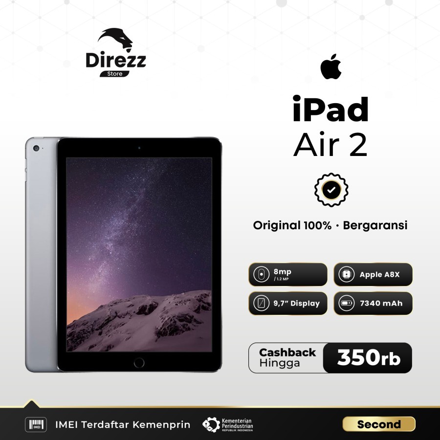 Apple iPad Air 2 9.7" 2014 16GB 32GB 64GB 128GB Wifi