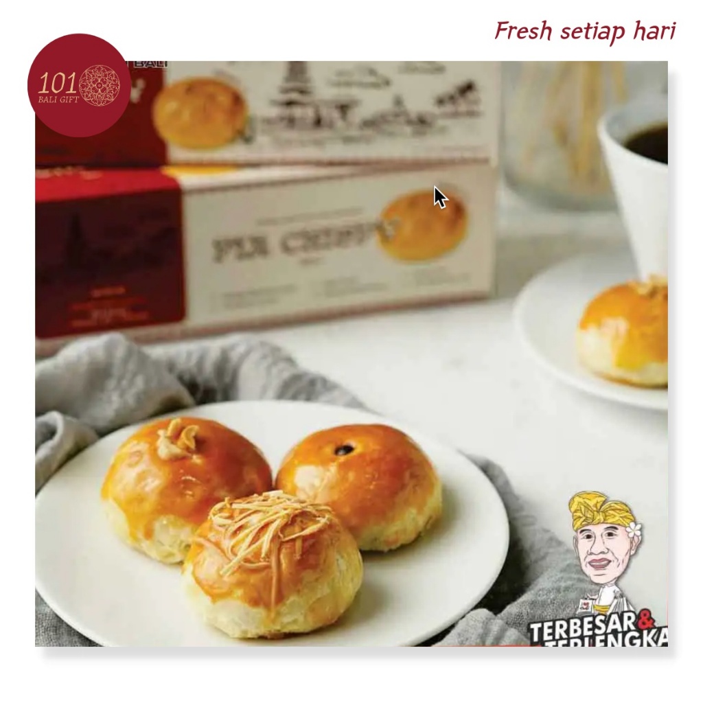 

101BALIGIFT - Oleh oleh Pia Crispy bali krisna fresh FREE BUBBLE WRAP