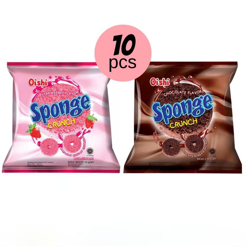 

Oishi Sponge Crunch - Isi 10 bks x Netto @9gr