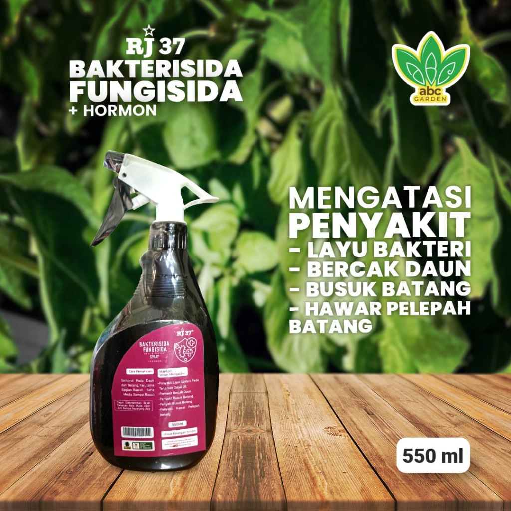[550ml] Bakterisida & Fungisida Organik RJ 37 Spray - Langsung Pakai Mengatasi Busuk Tanaman