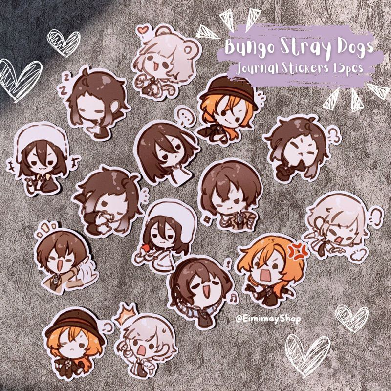 

Bungo Stray Dogs Journal Sticker 15pcs