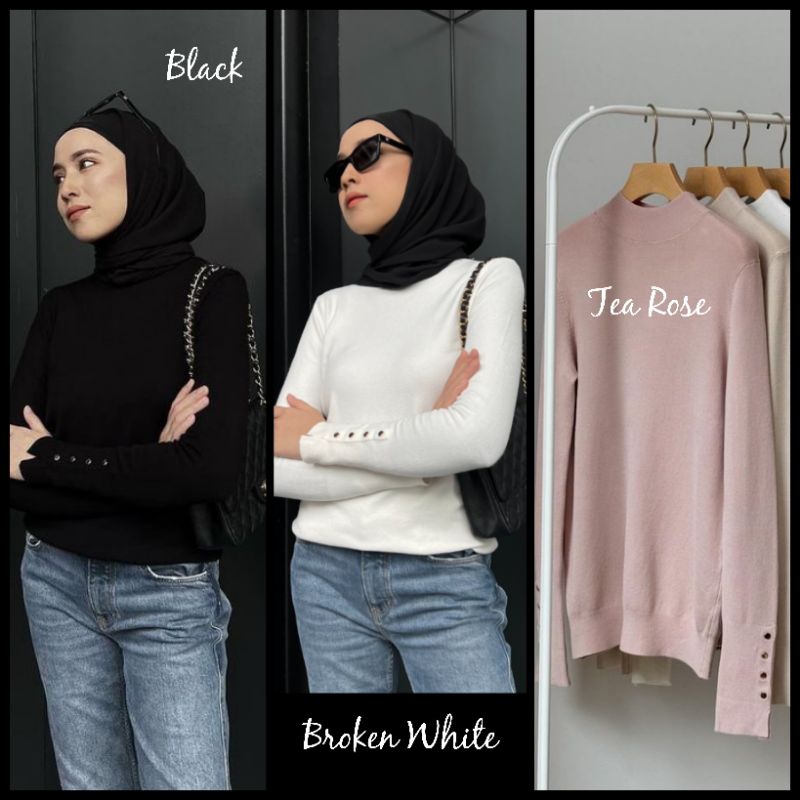 GG Inner Knit Zip Sweater Bomber Cardy Puve Cose Diora by Gonegani
