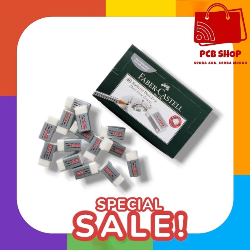

PENGHAPUS PENSIL FABER CASTELL PUTIH KECIL