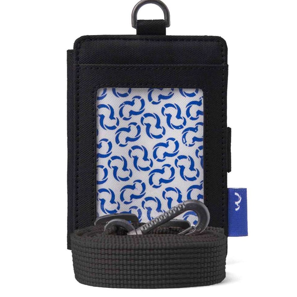 

Wallts Pebble Black Lanyard Name Tag ID Card Kantor Unisex Pria Wanita KODE J3T9