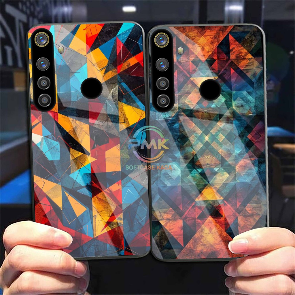 SOFTCASE GLASS KILAU KACA REALME 5 PRO  CASE KACA REALME 5 PRO PMK