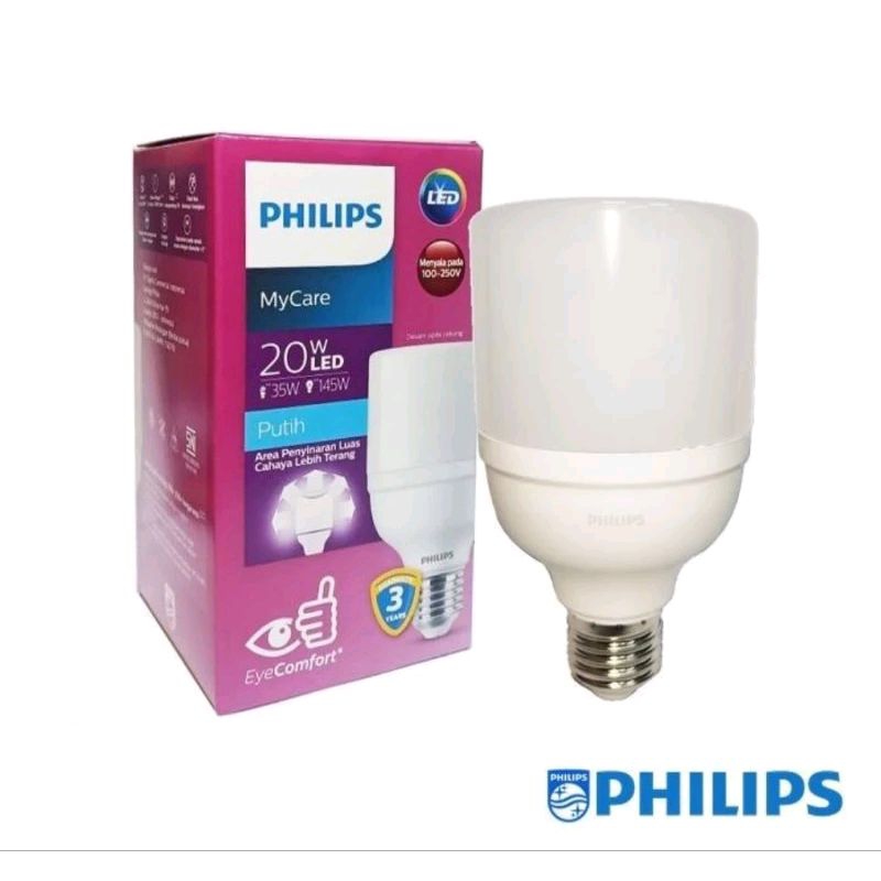 Lampu bohlam LED Brigth Philips 20 watt.