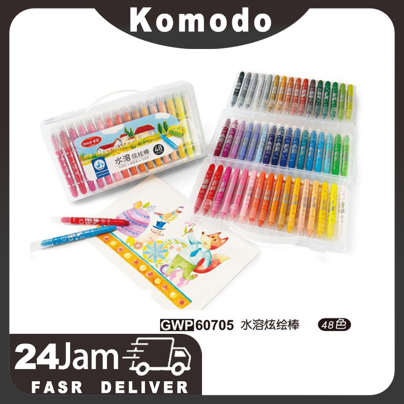 

CRAYON GRASP / CRAYON GRASP MATA SEDANG / SILKY CRAYON / KRAYON WARNA / WATER SOLUBLE CRAYON / Hadiah tahun baru