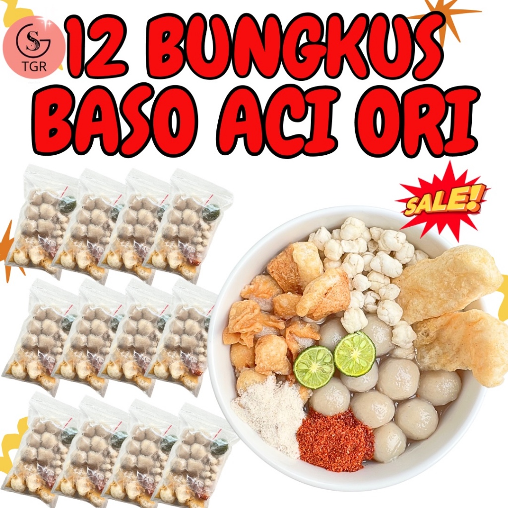 

PAKET 12 BUNGKUS BASO ACI ORI GST KALDU FOOD