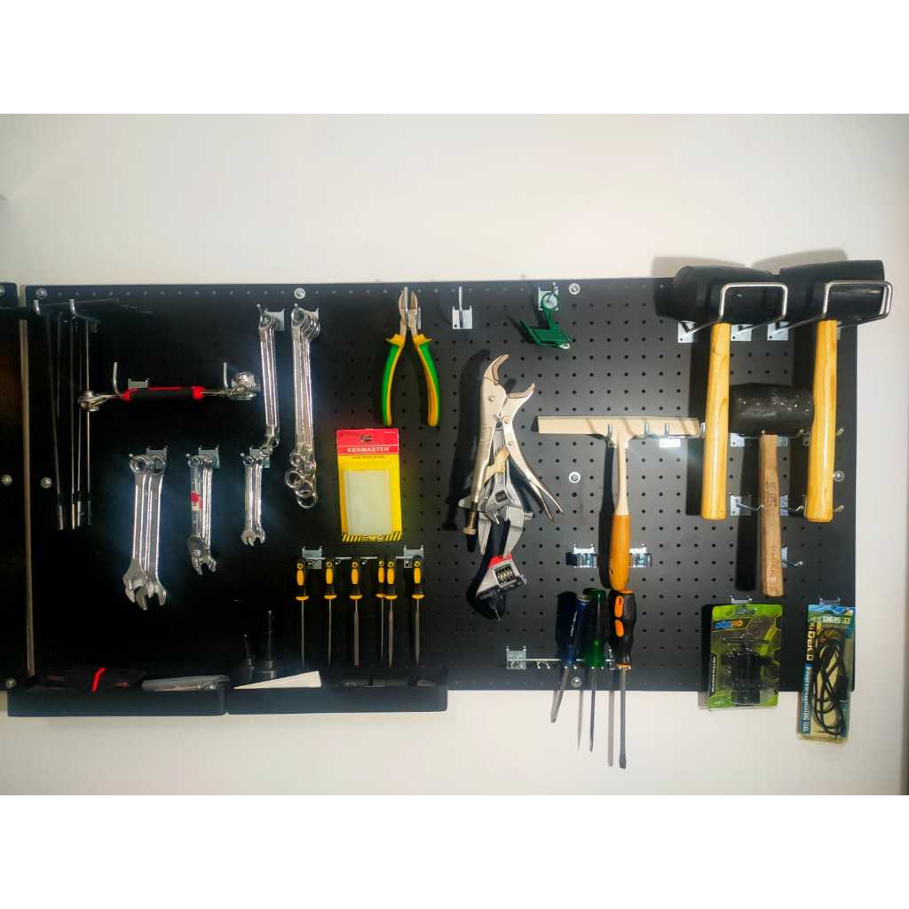 Pegboard Besi Tools+Hook | Tools Board Organizer | Tools Hanging Board
