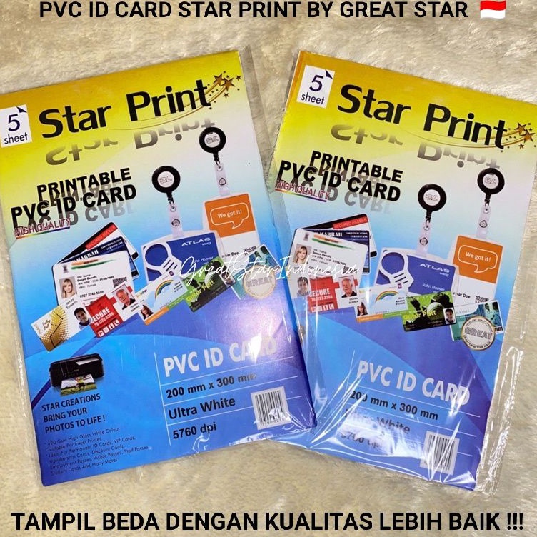 

PVC ID Card Isi 5 Sheet KODE H5U7