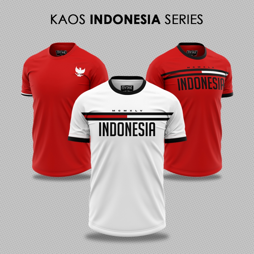 OVERHEADKICK TEES 04 TSHIRT INDONESIA / KAOS TIMNAS / KATUN COMBED 24S