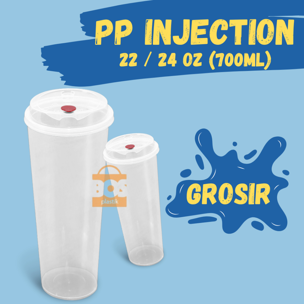CUP PP INJECTION 22 OZ 700ml PER DUS / GROSIR