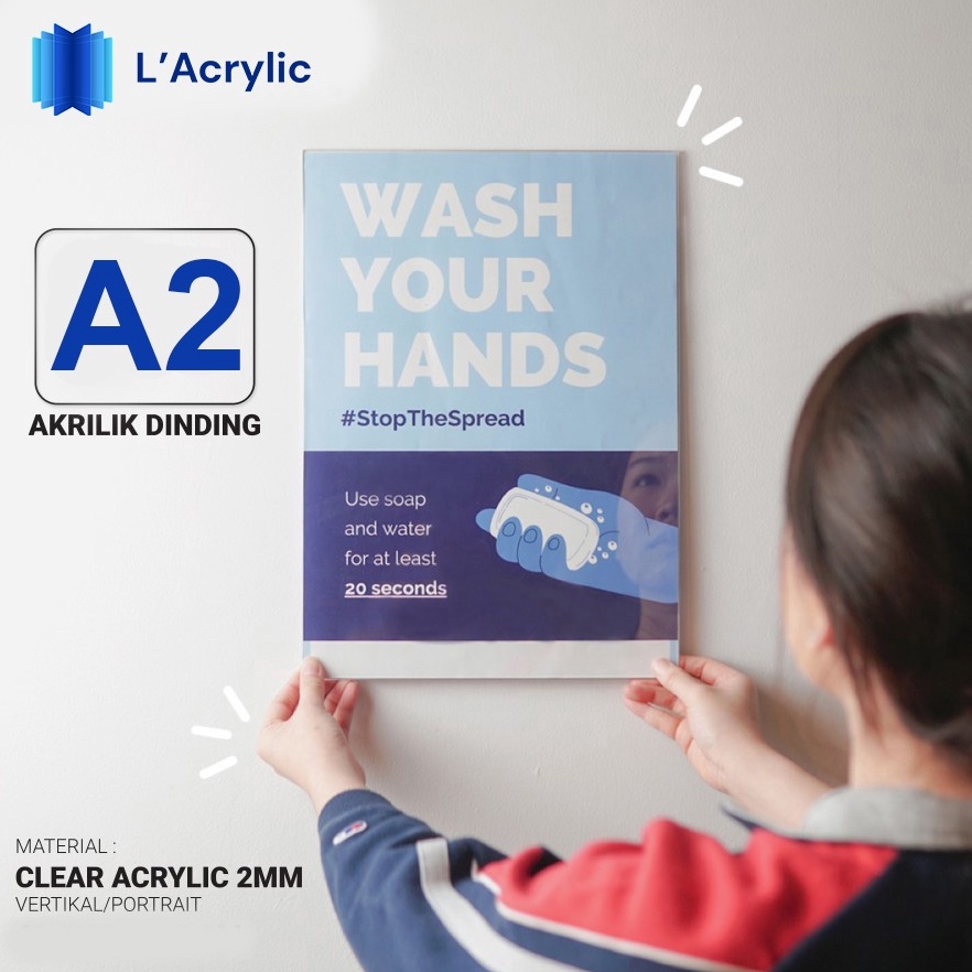 

TEMPAT BROSUR AKRILIK AKRILIK TEMPEL SIGN HOLDER AKRILIK A2 q QE6