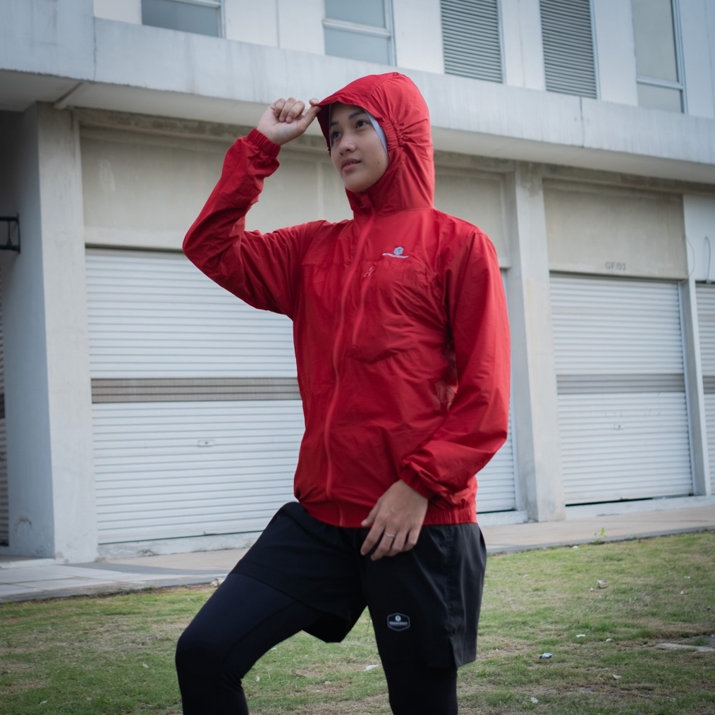 Greenforest Lavatera Jaket Lipat Running Olahraga Outdoor Pria dan Wanita s N3P8