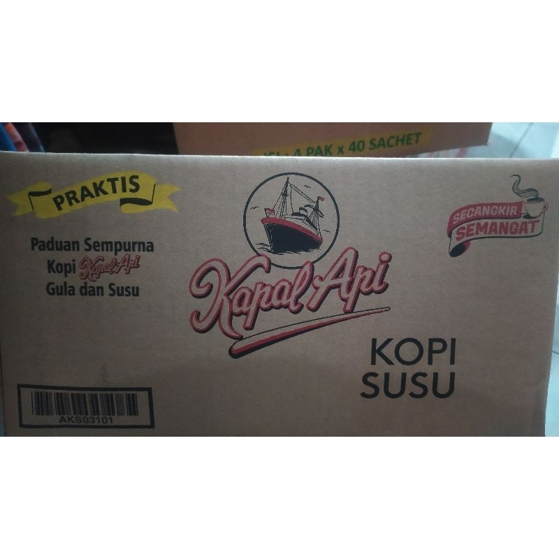 

Kapal Api Kopi Susu 1 Karton isi 12 Renteng