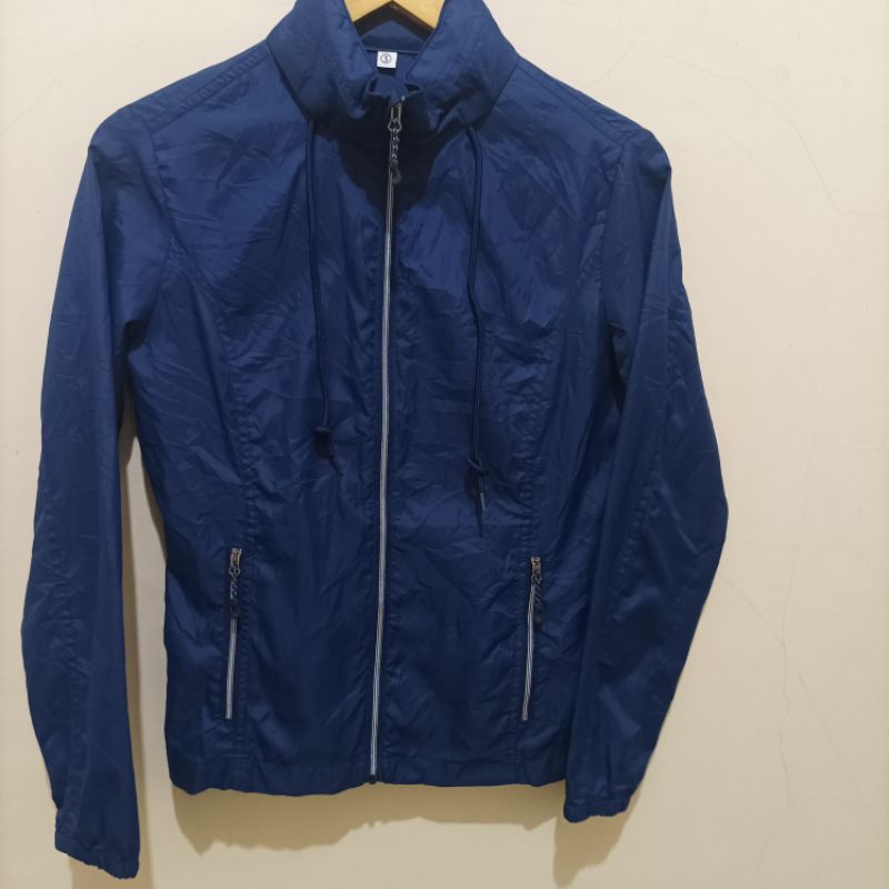 Jaket Running Biru Wanita - Jaket Wanita