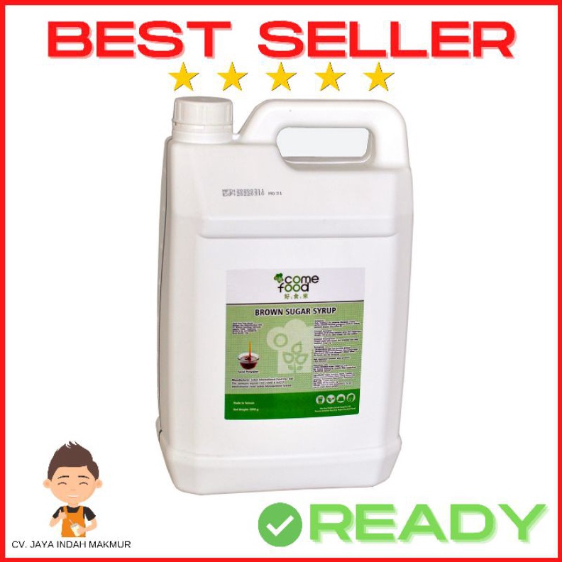 

RESTOK GAN GROSIR GOJEK Brown Sugar Cair Import Taiwan COME FOOD Gula Aren Liquid 5kg