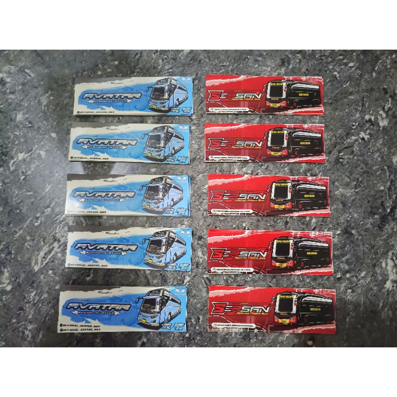 

stiker bus polisi brimob ORIGINAL isi 36 pcs