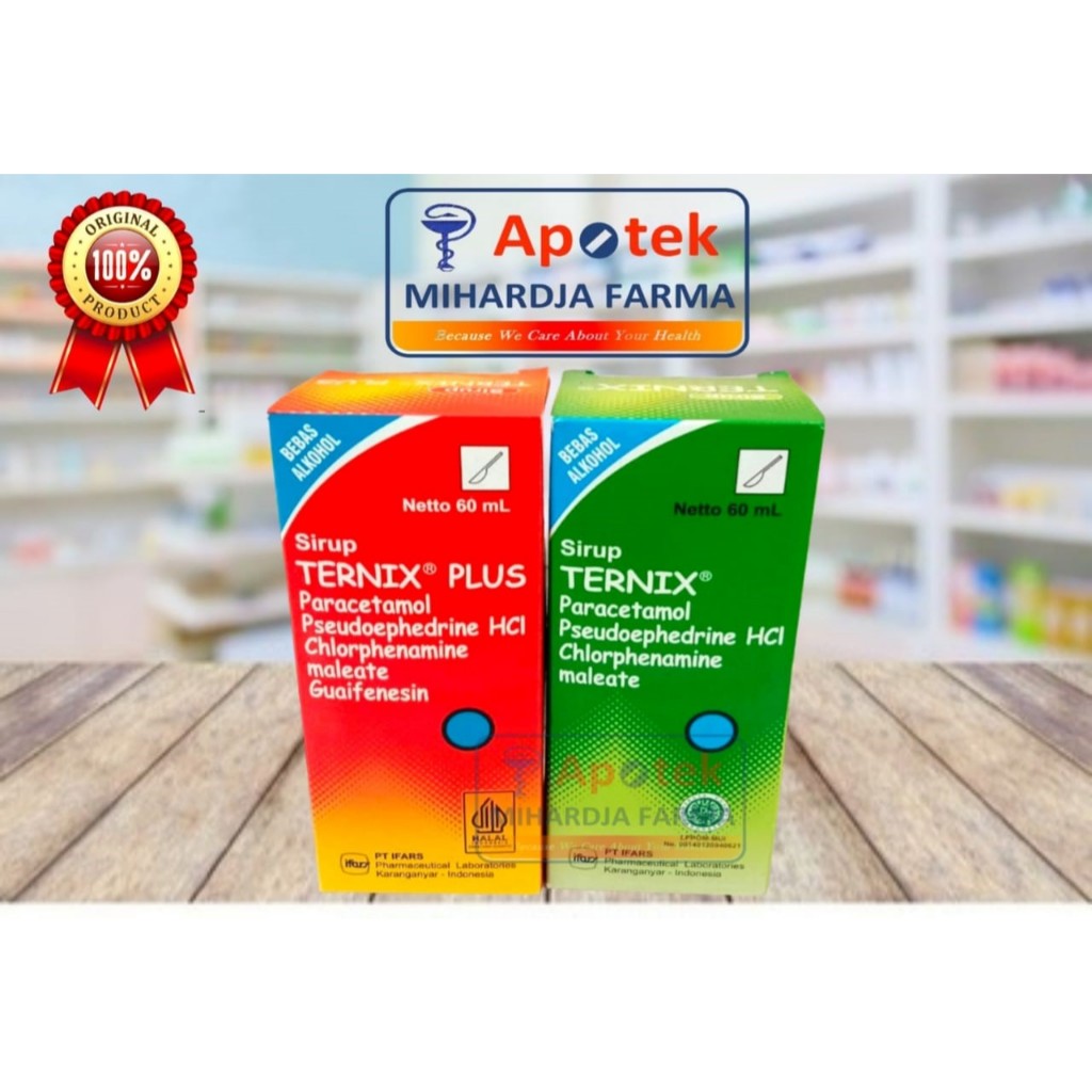 Ternix Sirup 60 ml | Ternix Plus Sirup 60 ml | Sirup Ternix | Ternix Hijau | Ternix Merah