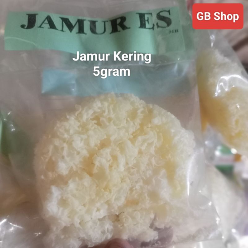 

Jamur es / jamur salju white/ jamur putih/ jamur Kering 5gr