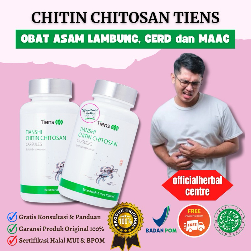 OBAT ASAM LAMBUNG TERBAIK | SUPLEMEN TIENS CHITIN CHITOSAN | SOLUSI ASAM LAMBUNG MAAG | KAPSUL CHITI